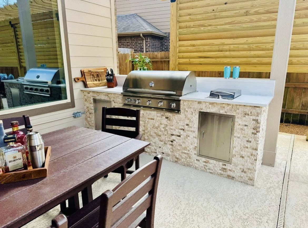 Custom Outdoor Kitchen Pearland Texas 2